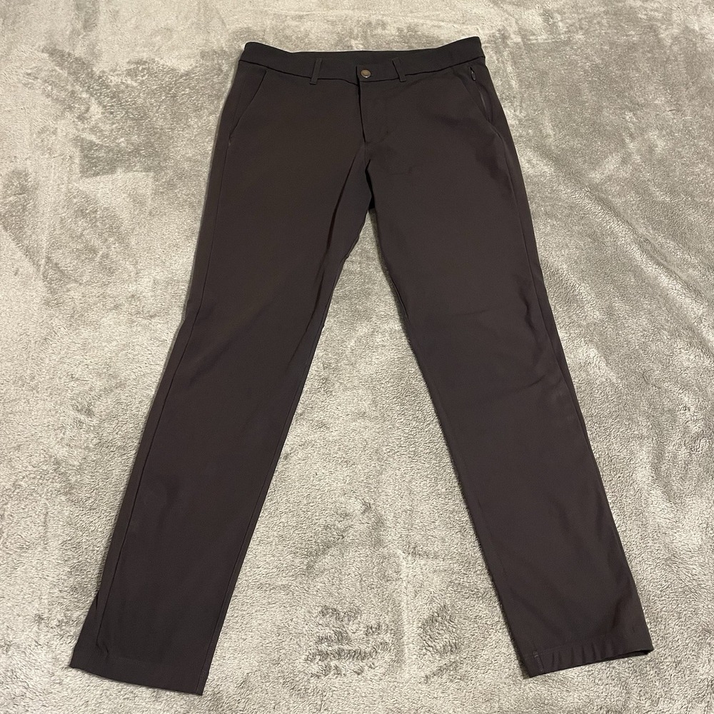 Lululemon Commission Pants Slim Men's 33 x 30 Dark Gray Warpstreme Golf LM5439S